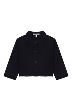 Детский кардиган из вискозы EMPORIO ARMANI темно-синего цвета, арт. EG000181/AF14111 | Фото 1 (Нос: Не проставлено; Материал внешний: Вискоза; Кросс-КТ НВ: Кардиганы; Ростовка одежда: 9 мес | 74 см, 12 мес | 80 см, 24 мес | 92 см, 36 мес | 98 см)