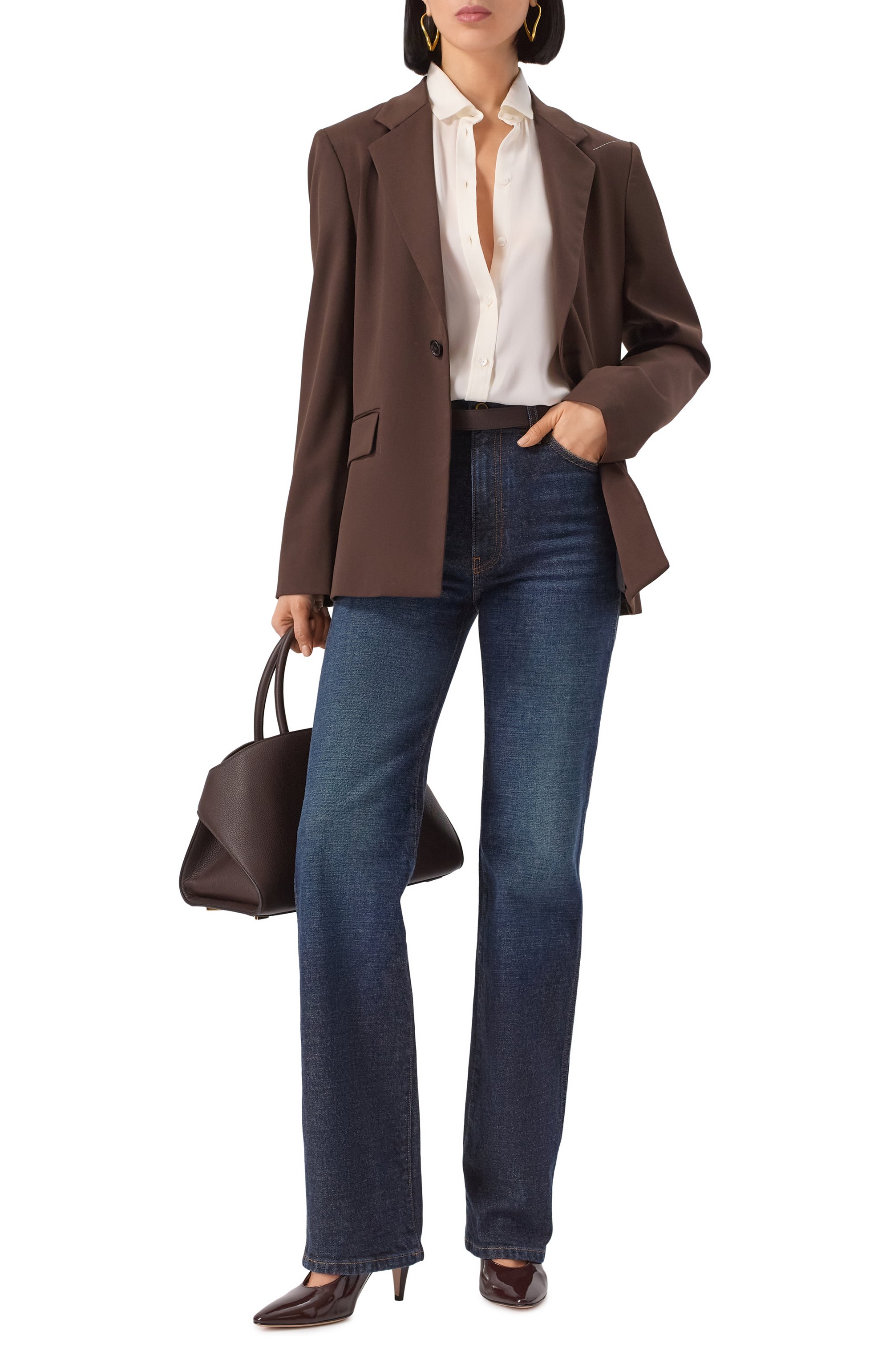 Шелковая блузка GIORGIO ARMANI белого цвета по цене 215000 руб., арт. 2CHCC04G/T0021, фото 2 Шелковая блузка GIORGIO ARMANI, арт. 2CHCC04G/T0021, фото 2