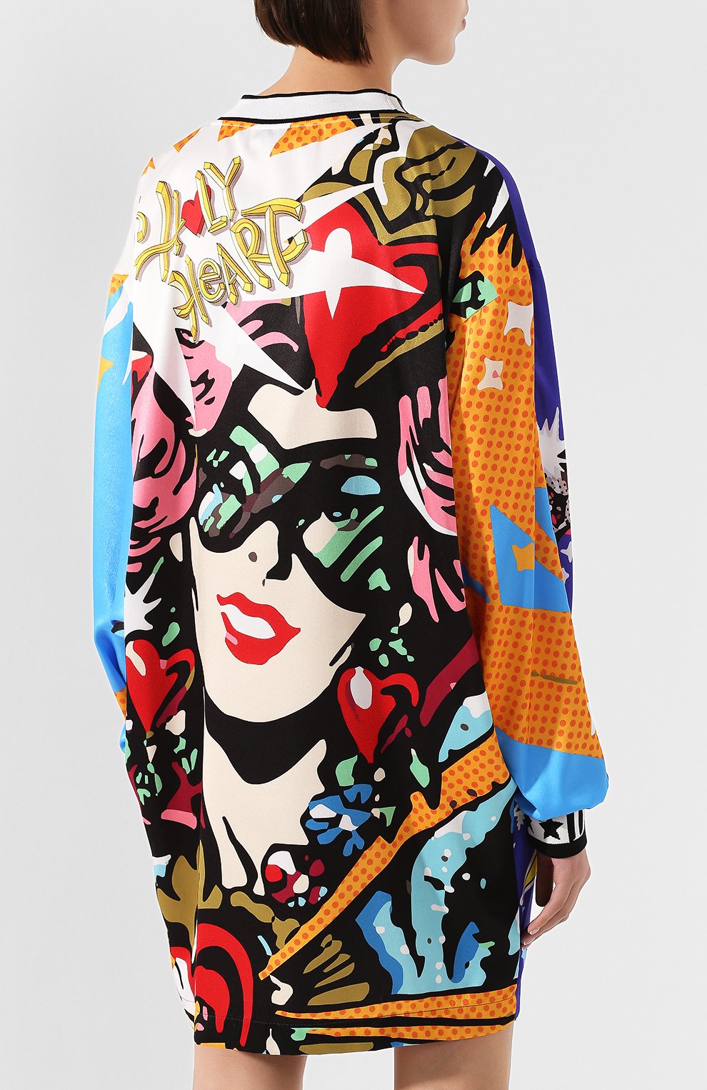Платье с принтом DOLCE & GABBANA разноцветного цвета по цене 92650 руб., арт. F8L17T/G7R0M, фото 4 Платье с принтом DOLCE & GABBANA, арт. F8L17T/G7R0M, фото 4