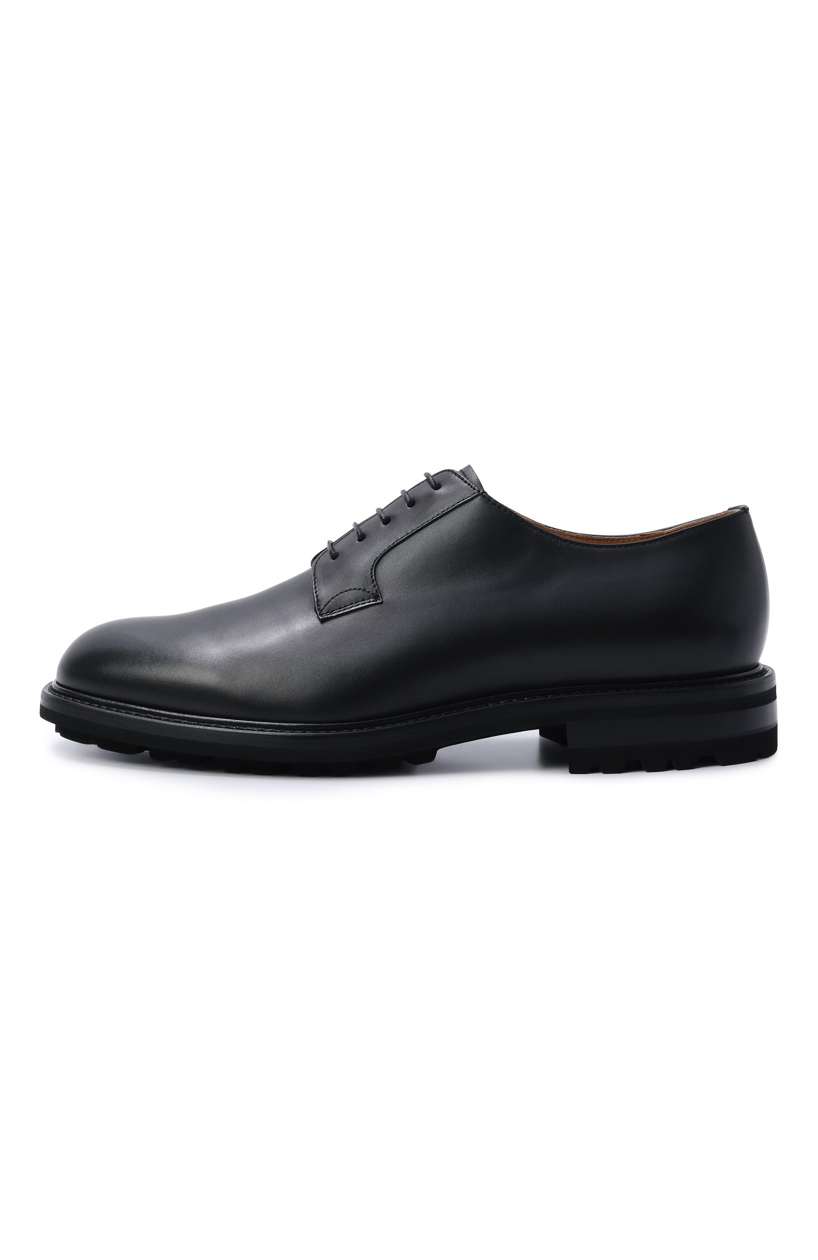 Кожаные дерби KITON черного цвета по цене 138500 руб., арт. USSA504N01493, фото 3 Кожаные дерби KITON, арт. USSA504N01493, фото 3