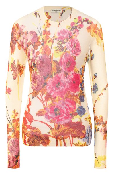 Женский хлопковый пуловер DRIES VAN NOTEN, арт. 201-31200-9710