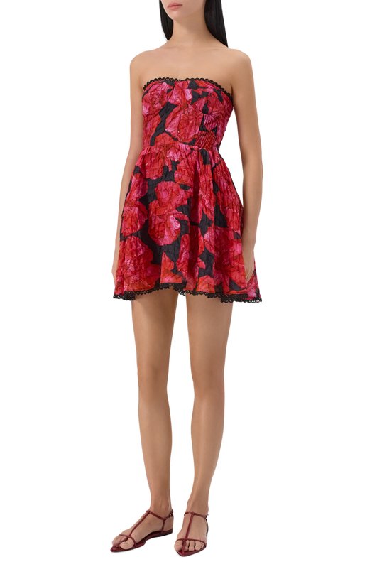 Хлопковое платье Charo Ruiz Ibiza 252600 Красный  252600 Фото 2