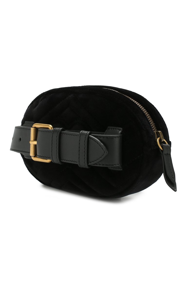 Поясная сумка gg marmont из бархата GUCCI, арт. 476434/9FRDT, фото 3