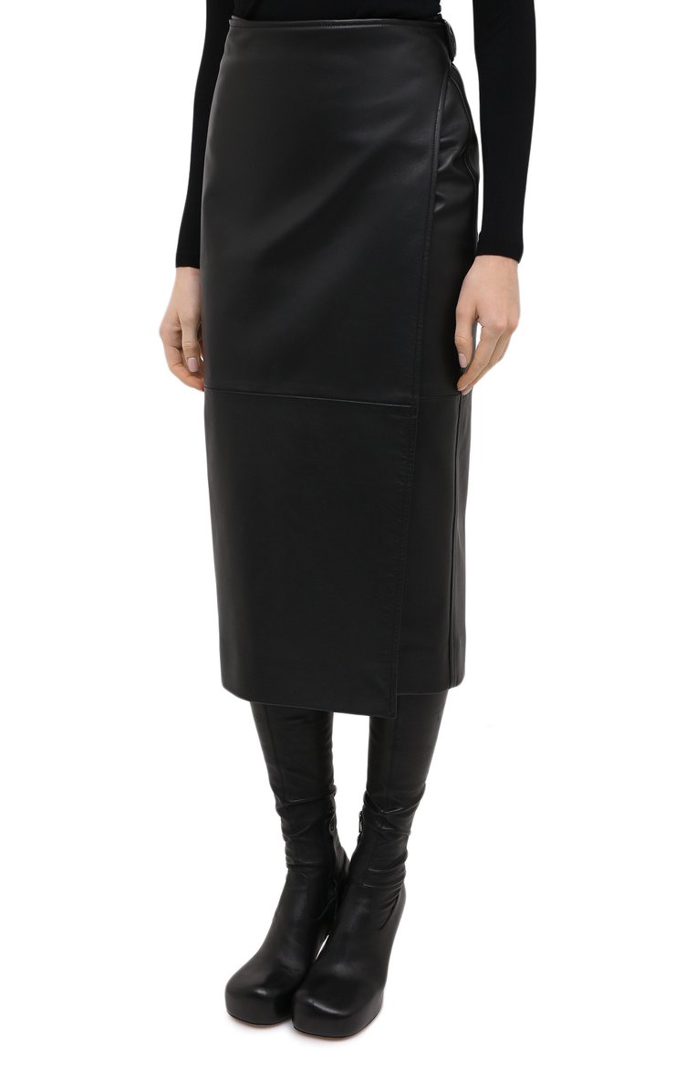 Кожаная юбка BALENCIAGA, арт. 640981/TES07, фото 1