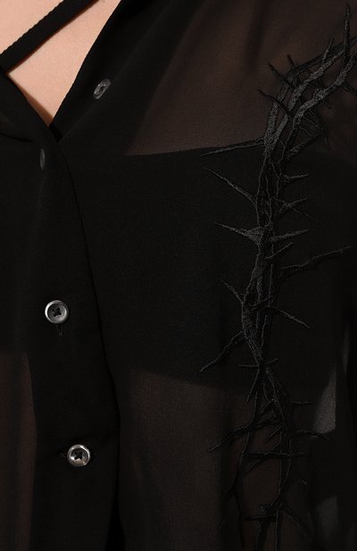 Шелковая блузка ANN DEMEULEMEESTER, арт. 2402-W-SH09-R-FA132-099, фото 5