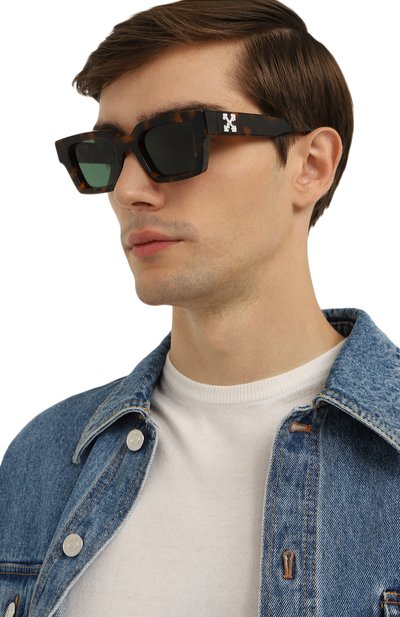 Солнцезащитные очки OFF-WHITE, арт. VIRGIL/HAVANA GREEN, фото 3