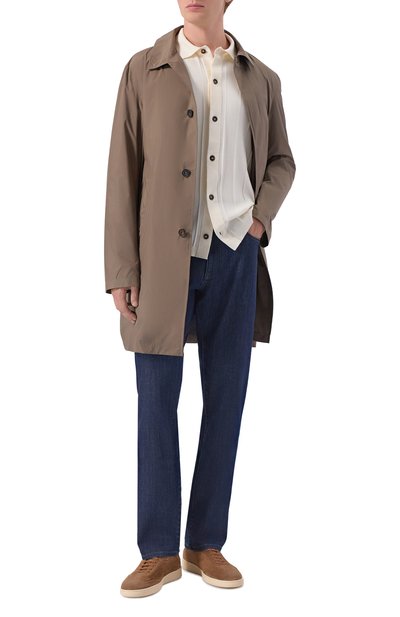 Кардиган из хлопка и шелка KITON кремового цвета по цене 208500 руб., арт. UMM078001, фото 2 Кардиган из хлопка и шелка KITON, арт. UMM078001, фото 2