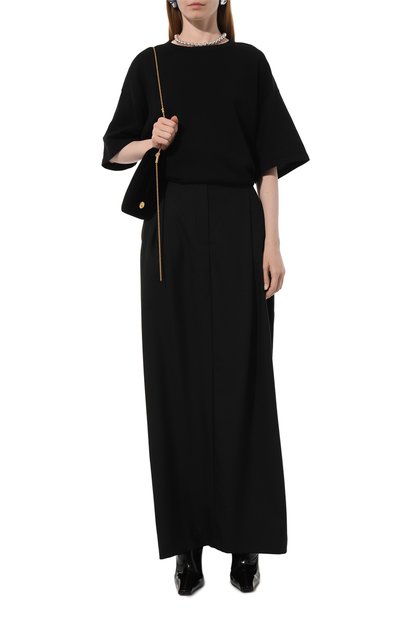 Шерстяная юбка PERVERT черного цвета по цене 13500 руб., арт. PE23/SK03/60-08, фото 2 Шерстяная юбка PERVERT, арт. PE23/SK03/60-08, фото 2