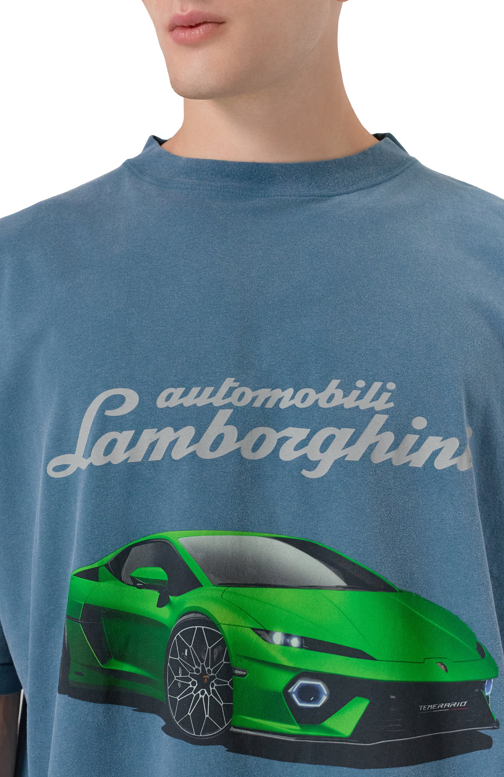 Хлопковая футболка balenciaga x automobili lamborghini BALENCIAGA, арт. 831305/TSVP9, фото 5