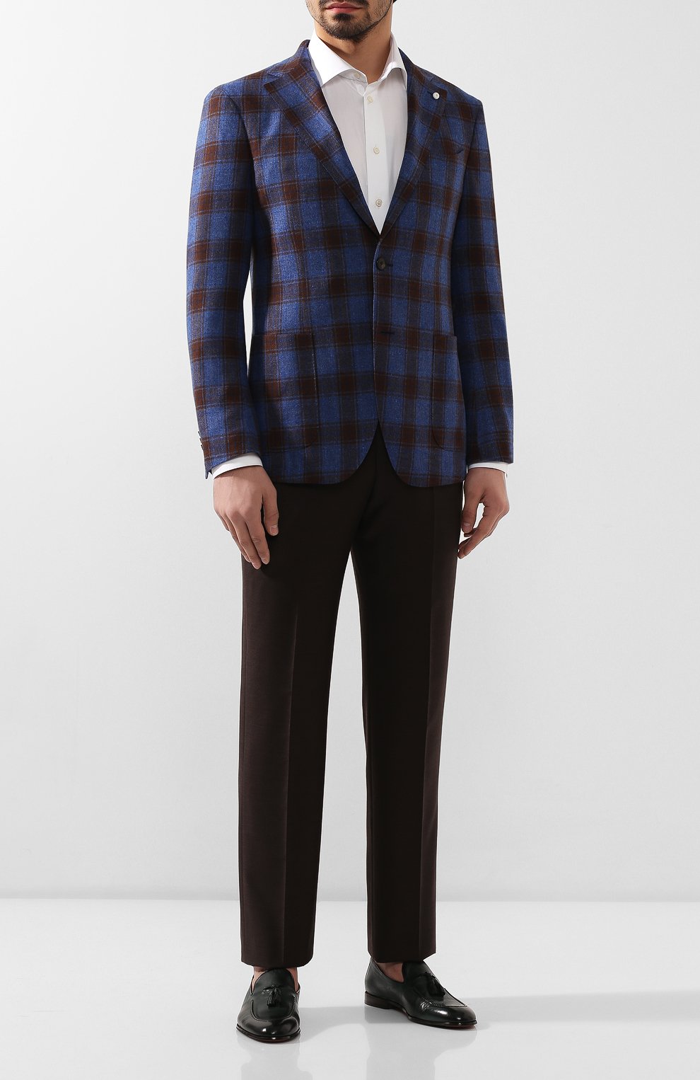 Кожаные лоферы DOUCAL'S зеленого цвета по цене 43850 руб., арт. DU1080PANAUF036TV06, фото 2 Кожаные лоферы DOUCAL'S, арт. DU1080PANAUF036TV06, фото 2