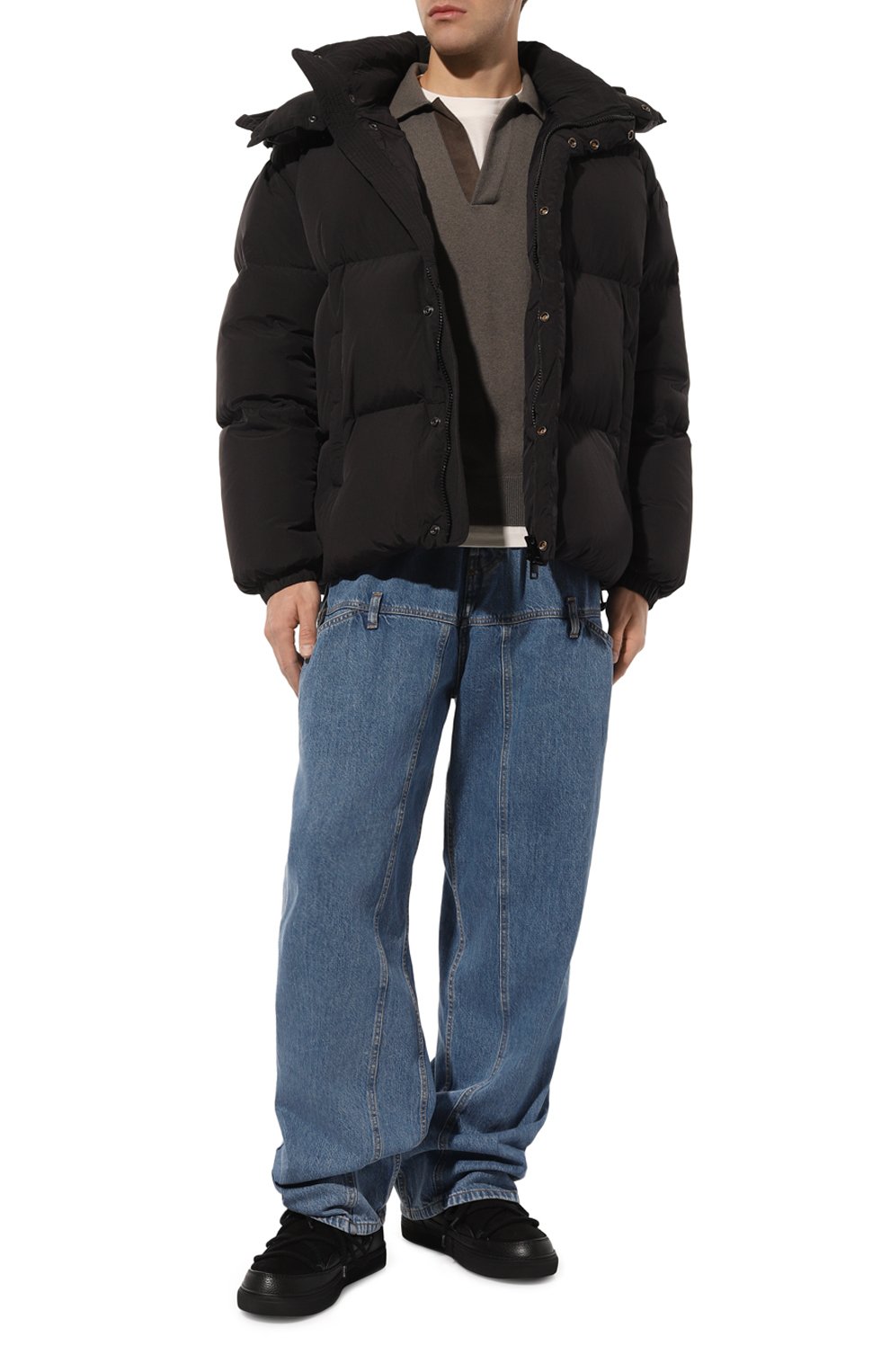 Замшевые сапоги classic INUIKII черного цвета по цене 36950 руб., арт. 55102-001, фото 2 Замшевые сапоги classic INUIKII, арт. 55102-001, фото 2