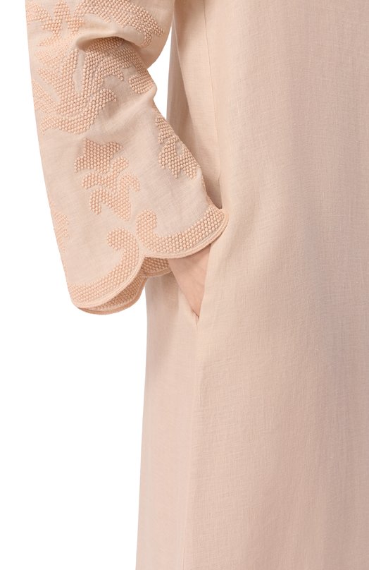 Хлопковое платье Kiton D61354K0861G Кремовый  D61354K0861G Фото 5