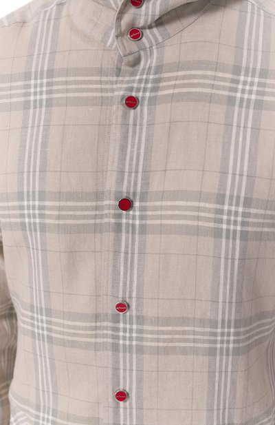 Льняная рубашка KITON, арт. UMCMARH0926705_46-50, фото 5