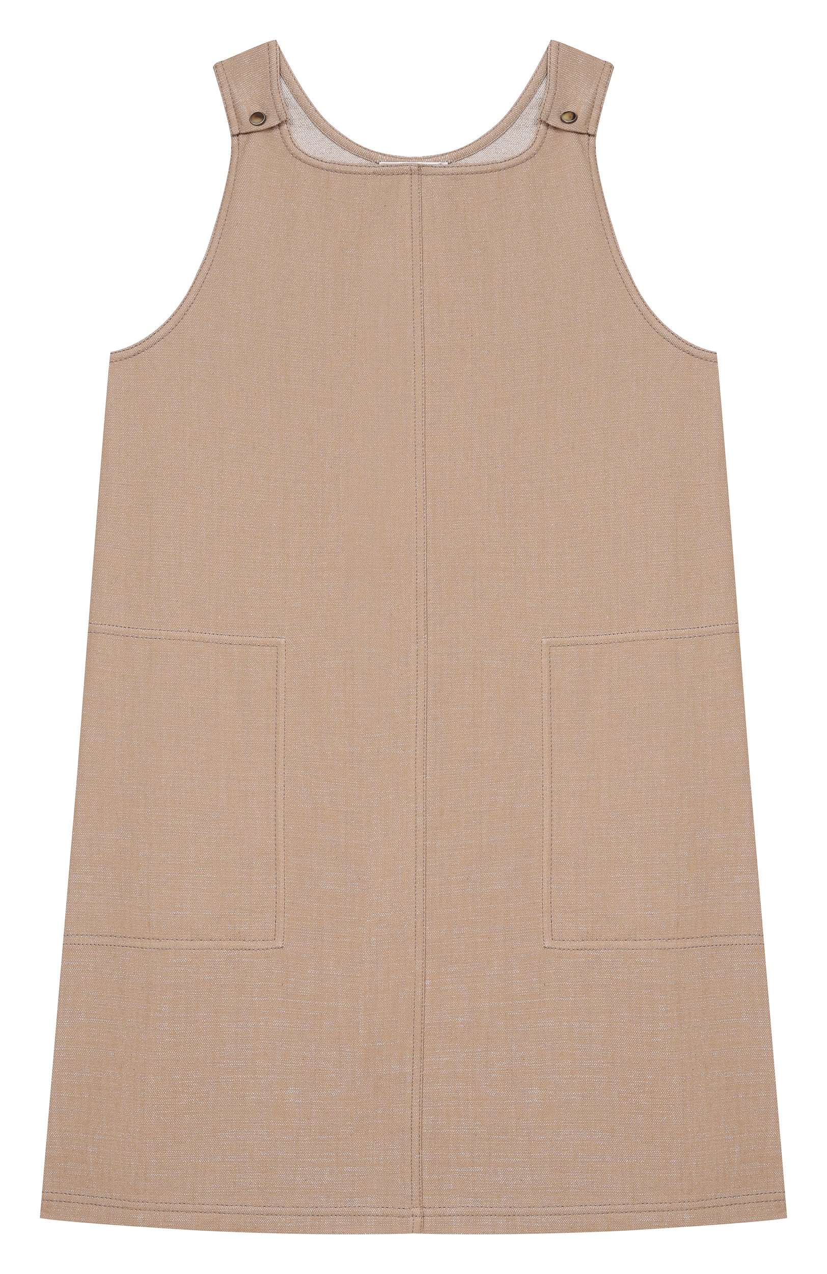 Джинсовый сарафан BRUNELLO CUCINELLI бежевого цвета по цене 79950 руб., арт. BB148A425C, фото 1 Джинсовый сарафан BRUNELLO CUCINELLI, арт. BB148A425C, фото 1