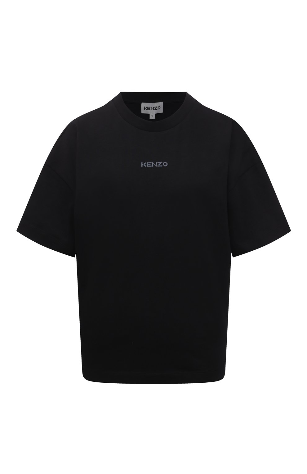 Хлопковая футболка KENZO черного цвета по цене 13600 руб., арт. FB62TS6414SA, фото 1 Хлопковая футболка KENZO, арт. FB62TS6414SA, фото 1