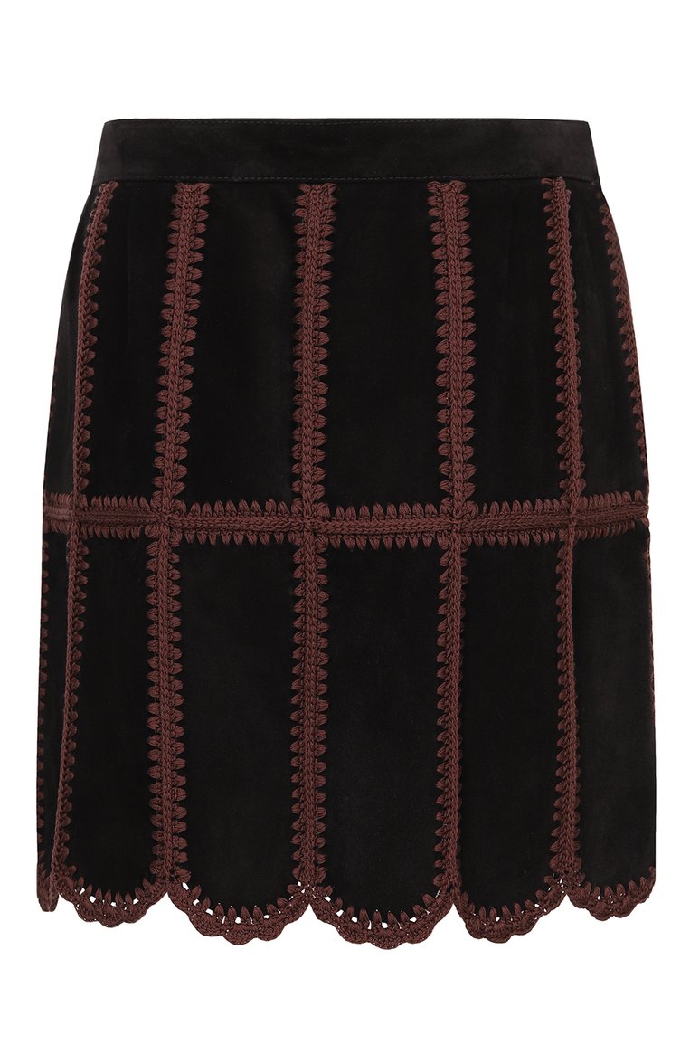 Замшевая юбка MIU MIU, арт. MPD615-054-F0002, фото 2