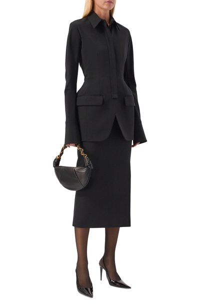 Шерстяной жакет MUGLER черного цвета по цене 256000 руб., арт. 26F1VE04831035, фото 2 Шерстяной жакет MUGLER, арт. 26F1VE04831035, фото 2
