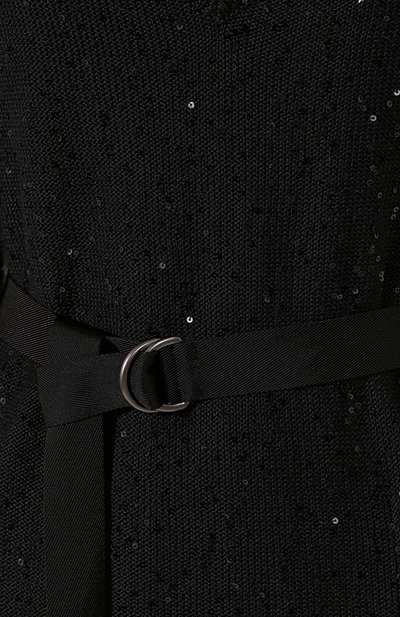 Платье из смеси льна и шелка BRUNELLO CUCINELLI, арт. M10552A92, фото 5