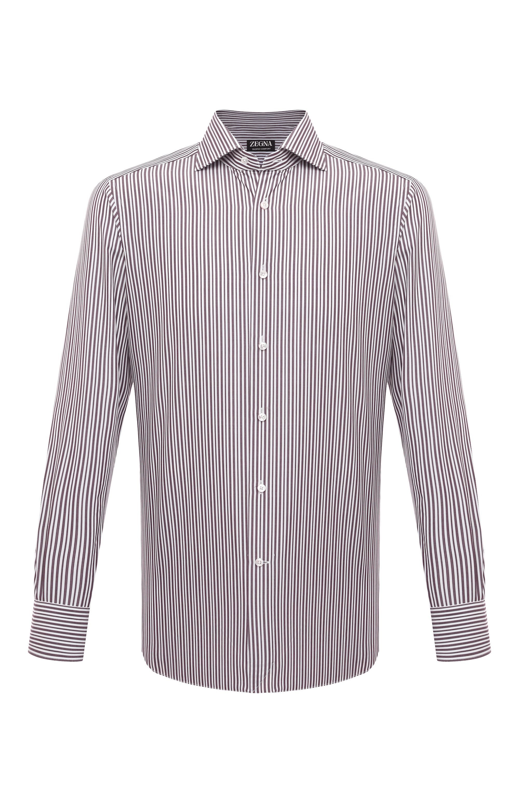 Хлопковая рубашка ZEGNA, арт. 701018A7/9MS0BA, фото 1