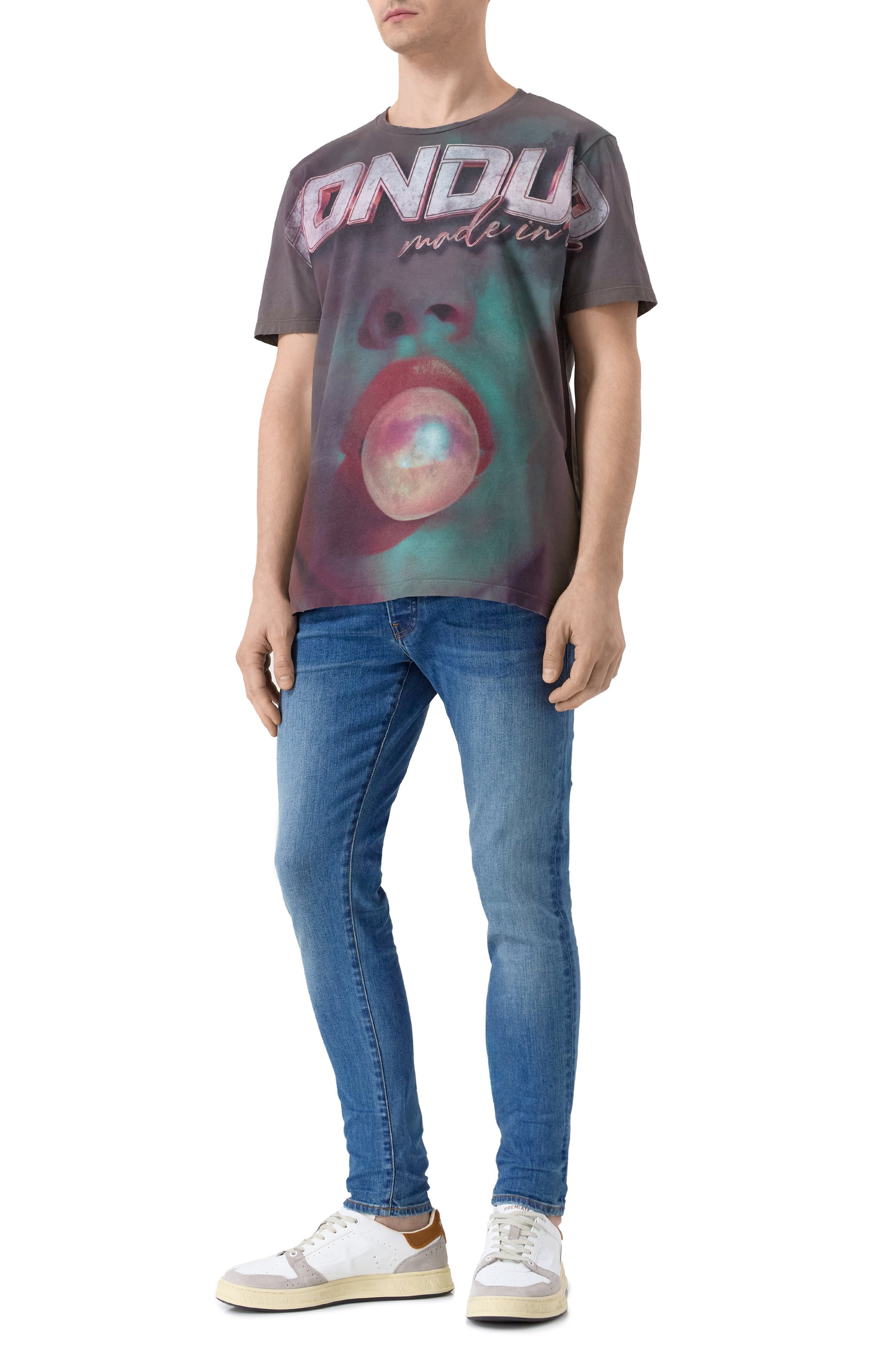 Джинсы AMIRI синего цвета по цене 88800 руб., арт. PXMD002, фото 2 Джинсы AMIRI, арт. PXMD002, фото 2