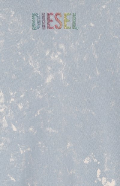 Хлопковое худи DIESEL голубого цвета по цене 18150 руб., арт. J03045/KYA0F, фото 3 Хлопковое худи DIESEL, арт. J03045/KYA0F, фото 3