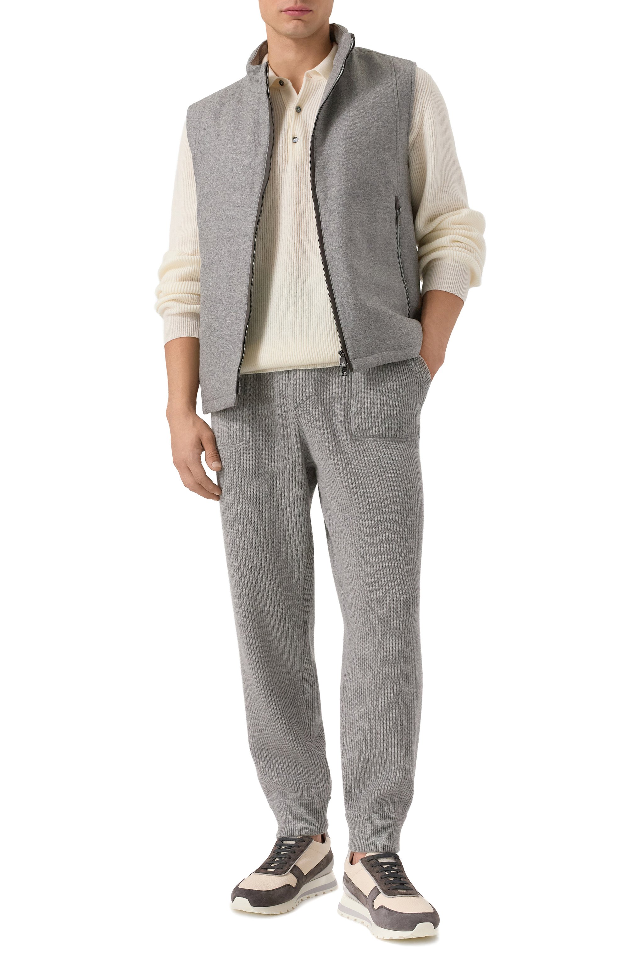 Кашемировые джоггеры BRUNELLO CUCINELLI, арт. M22704849G, фото 2