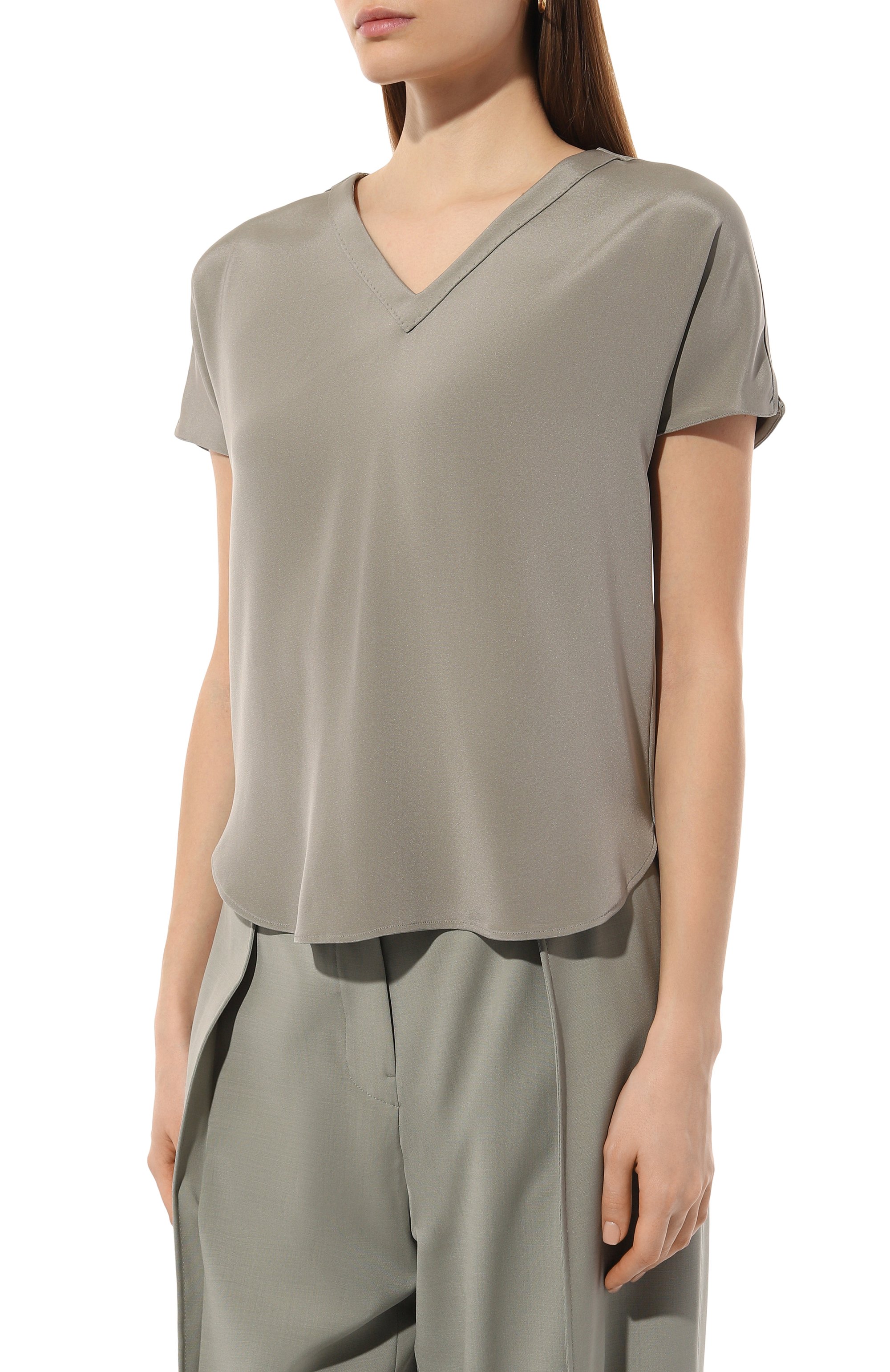 Шелковая футболка KITON, арт. D47454K0977A, фото 3