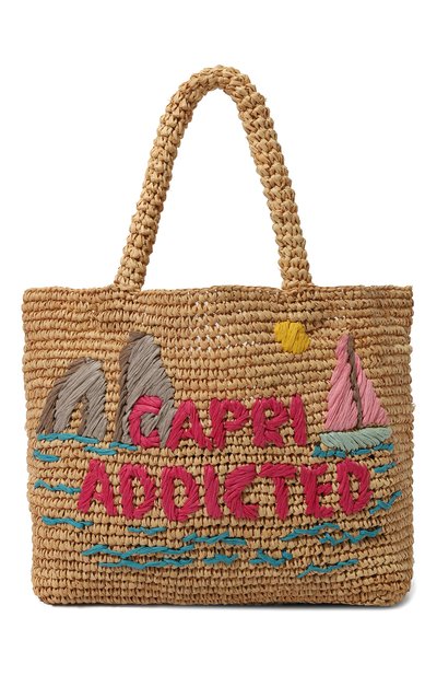 Комплект из сумки и футляра MC2 SAINT BARTH, арт. RAFFIA BEACH MID