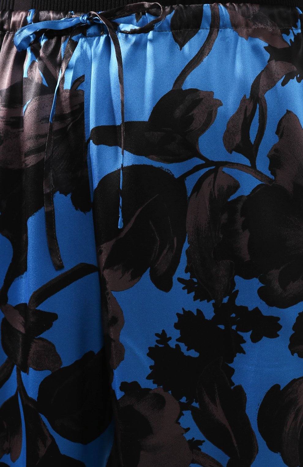 Шелковые брюки DRIES VAN NOTEN синего цвета по цене 71650 руб., арт. 201-10982-9055, фото 5 Шелковые брюки DRIES VAN NOTEN, арт. 201-10982-9055, фото 5