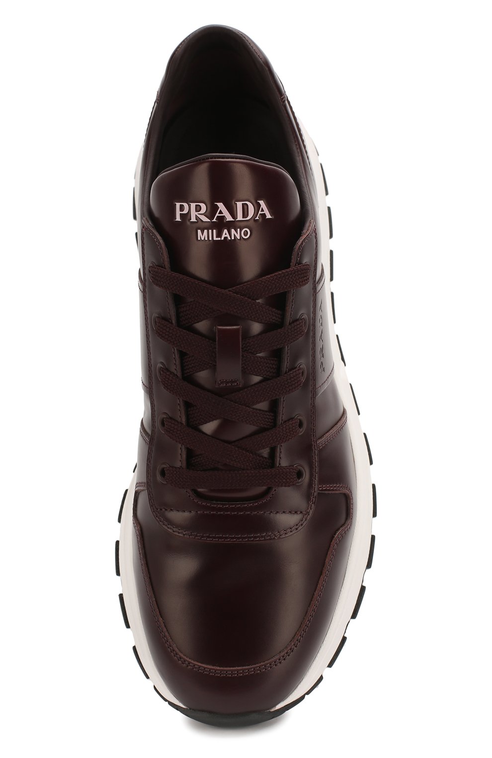 Кожаные кроссовки PRADA, арт. 4E3463-B4L-F0403-G000, фото 5