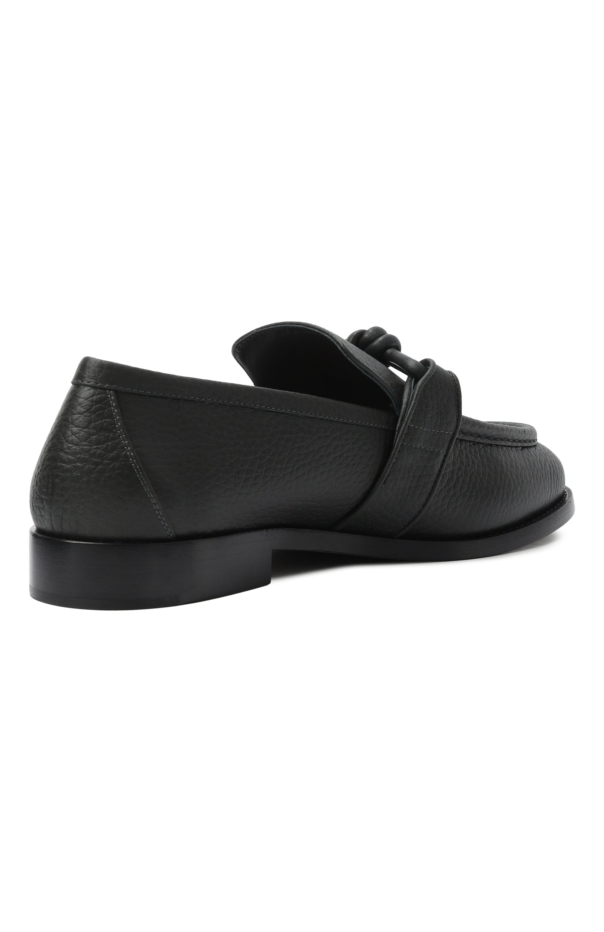 Кожаные лоферы astaire BOTTEGA VENETA темно-зеленого цвета по цене 121500 руб., арт. 796445/V3XP0, фото 4 Кожаные лоферы astaire BOTTEGA VENETA, арт. 796445/V3XP0, фото 4