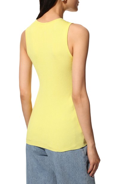 Топ из вискозы NOBLE&BRULEE желтого цвета по цене 22000 руб., арт. NB1811/2, фото 4 Топ из вискозы NOBLE&BRULEE, арт. NB1811/2, фото 4