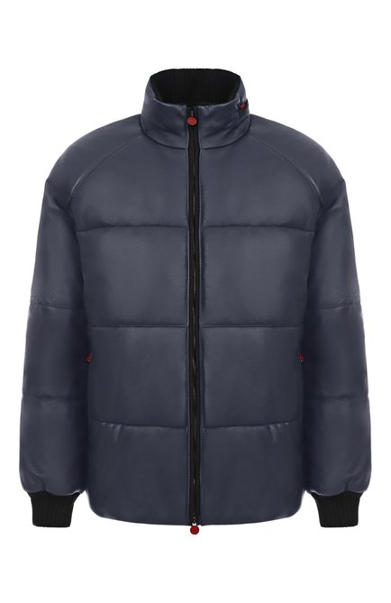 Мужская кожаный пуховик KITON, арт. UW2238V0416H02