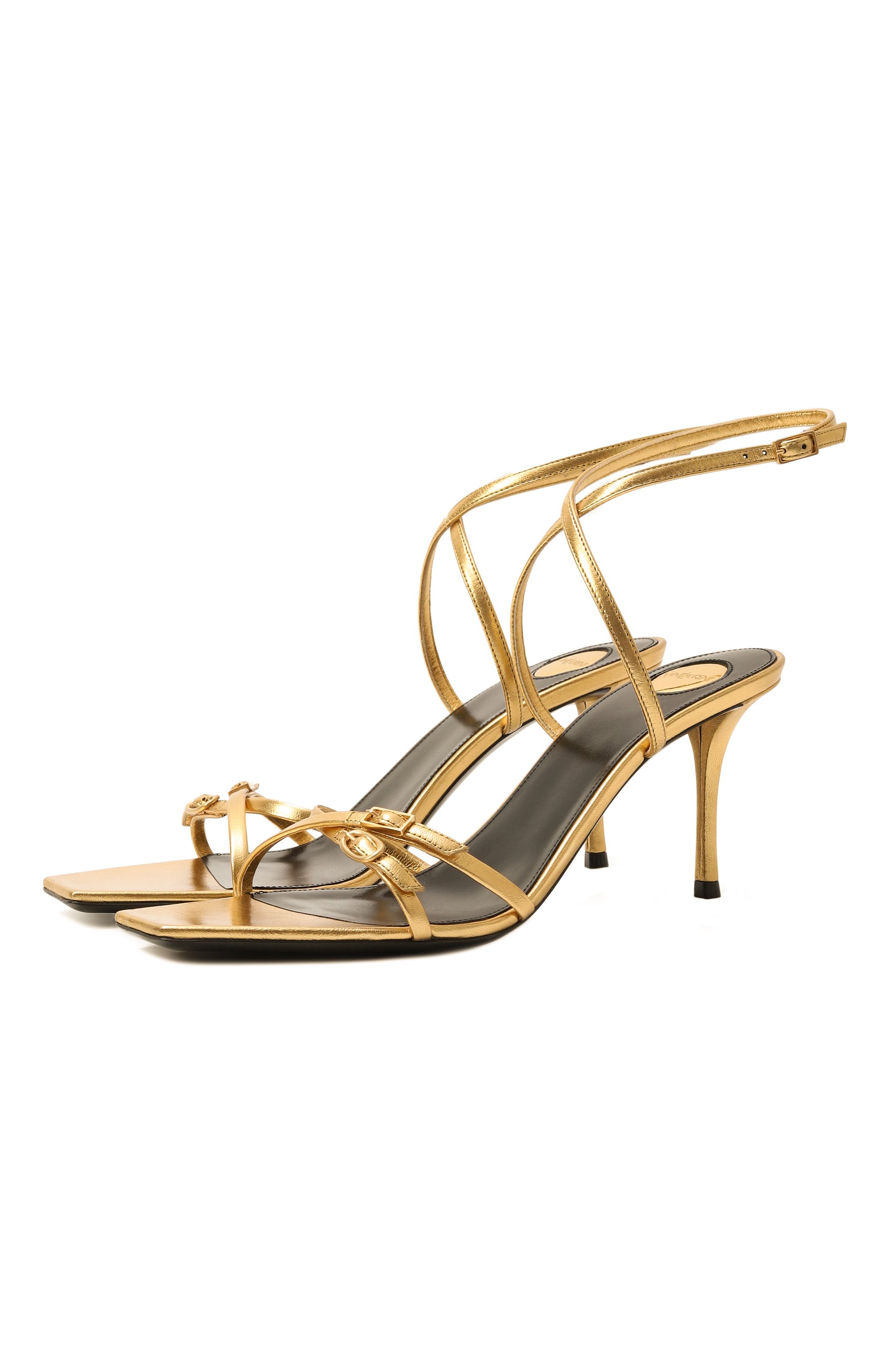 Кожаные босоножки lydia 75 SAINT LAURENT, �арт. 827242/0NL00, фото 1