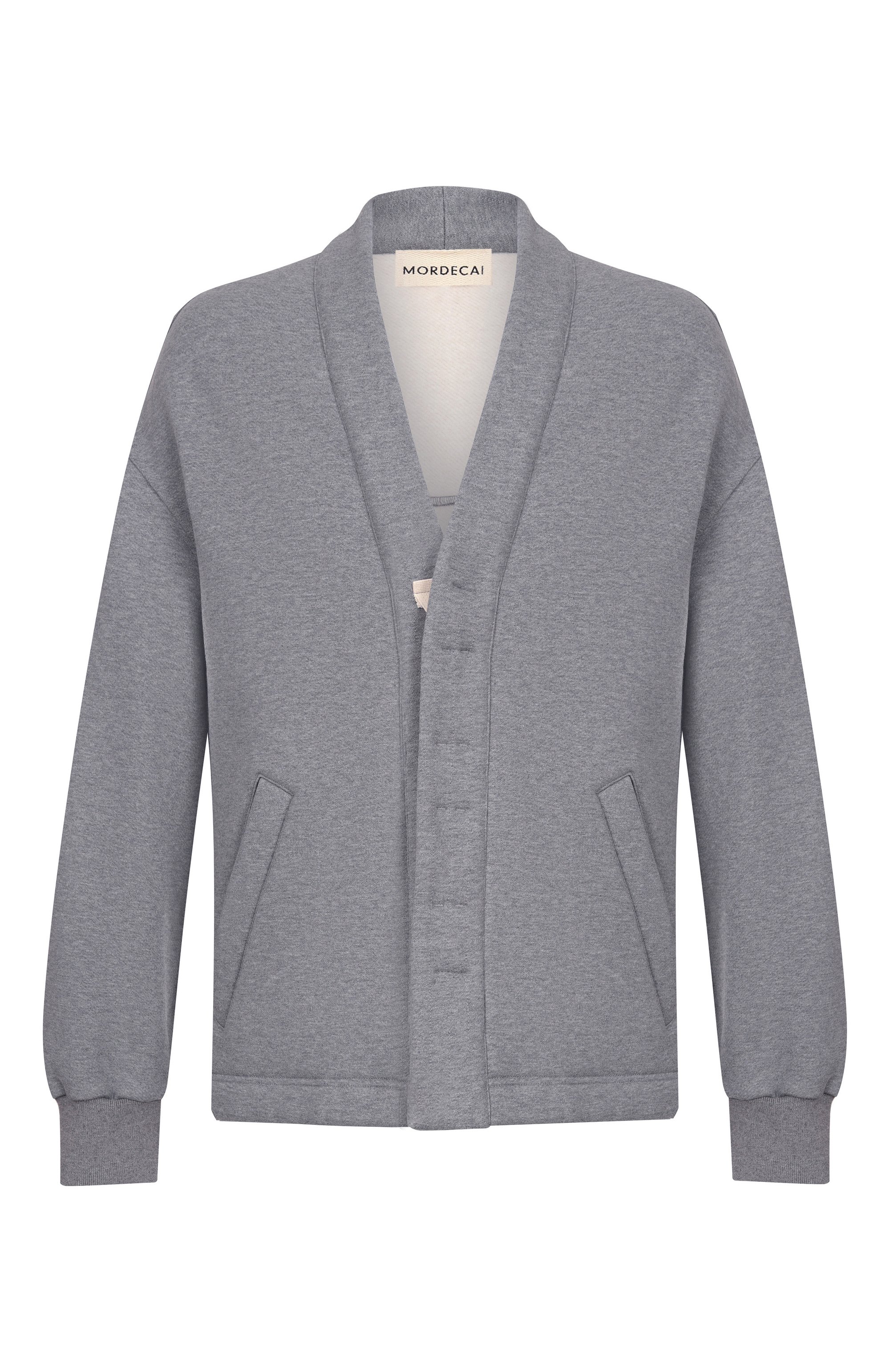Хлопковый кардиган MORDECAI серого цвета по цене 62950 руб., арт. 26E96MUJ10E, фото 1 Хлопковый кардиган MORDECAI, арт. 26E96MUJ10E, фото 1