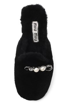 Мюли из овчины MIU MIU, арт. 5S581D-XTZ-F0002, фото 4