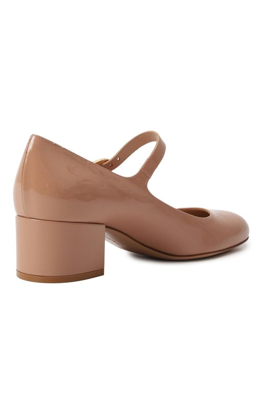 Лакированные туфли Mary Ribbon 45 Gianvito Rossi G22101.45RIC.VERPEAH Бежевый  G22101.45RIC.VERPEAH Фото 5
