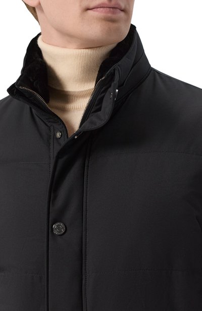 Пуховик с воротником из бобра STEFANO RICCI, арт. MDJ5300350/PL001T, фото 5