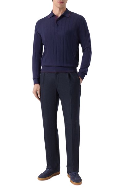 Шерстяное поло STEFANO RICCI темно-синего цвета по цене 123000 руб., арт. K303024P03/F25346, фото 2 Шерстяное поло STEFANO RICCI, арт. K303024P03/F25346, фото 2