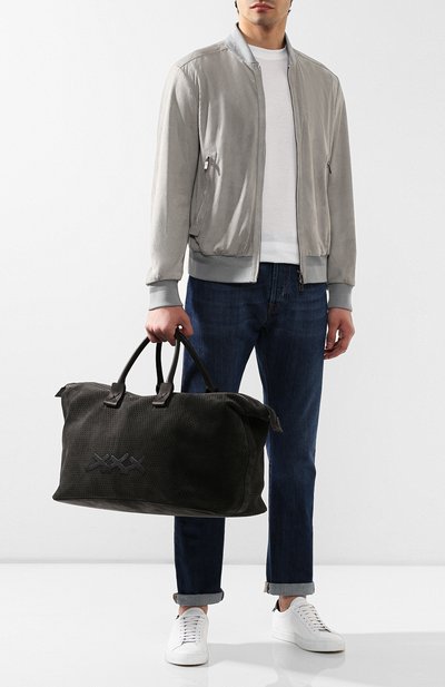 Сумка ZEGNA COUTURE темно-серого цвета по цене 221500 руб., арт. C1493X-BEF, фото 2 Сумка ZEGNA COUTURE, арт. C1493X-BEF, фото 2