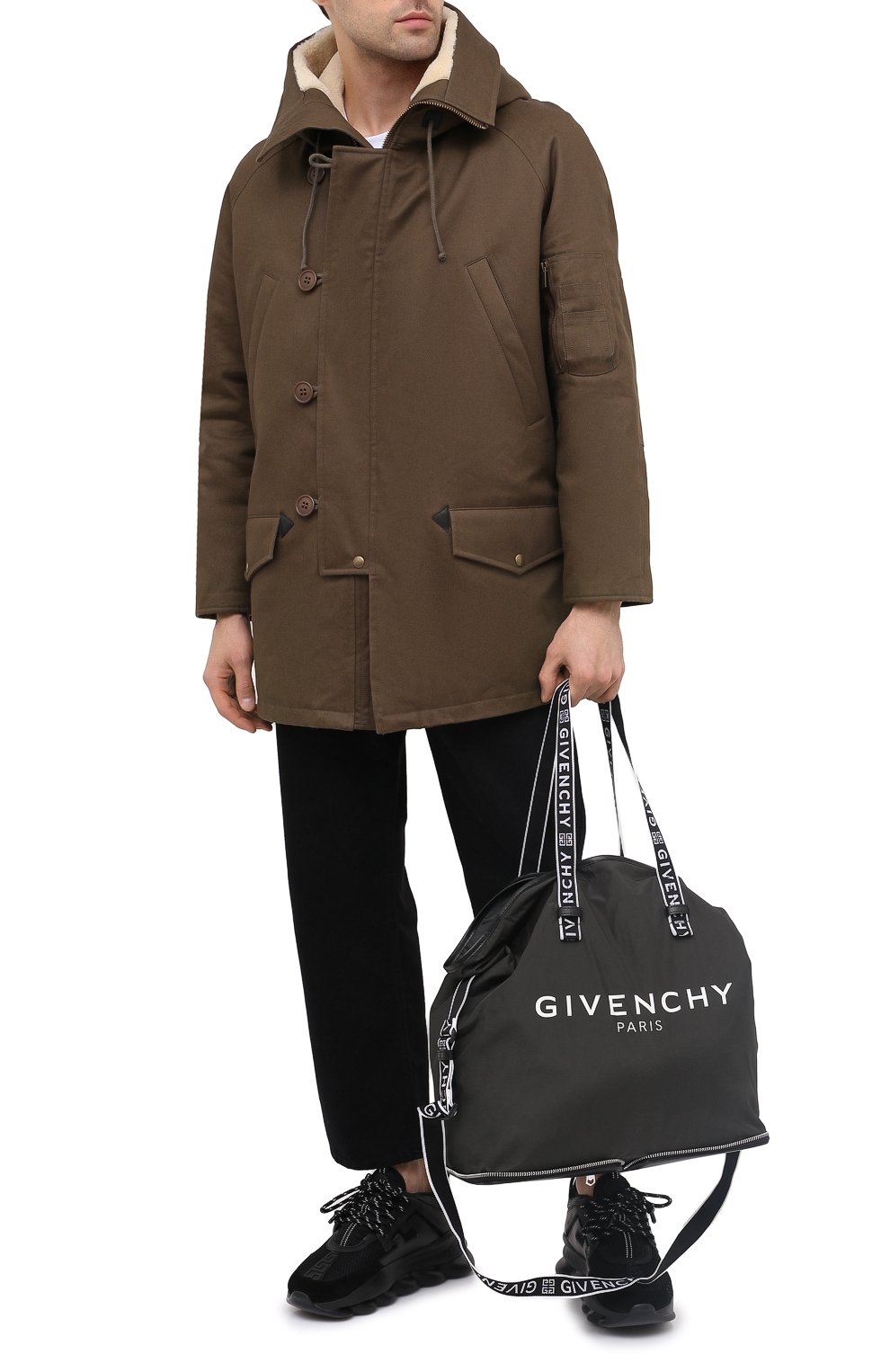 Текстильная сумка-шопер light 3 GIVENCHY, арт. BK507CK0B5, фото 2