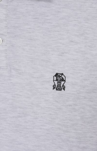 Хлопковое поло BRUNELLO CUCINELLI, арт. BE854T315A, фото 3