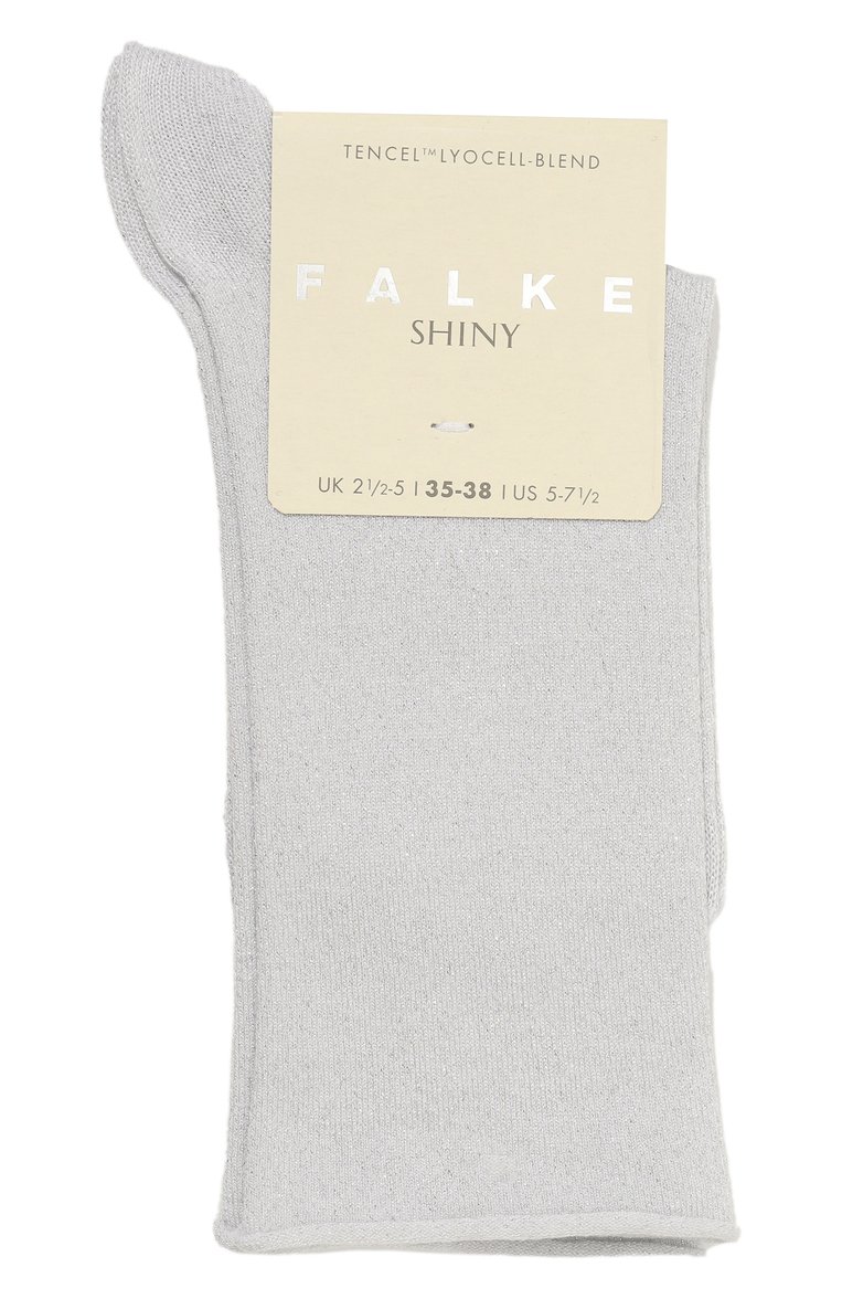 Женские носки FALKE светло-серого цвета, арт. 46414 | Фото 1 (Материал сплава: Проставлено; Материал внешний: Синтетический материал, Лиоцелл, Хлопок; Нос: Не проставлено)
