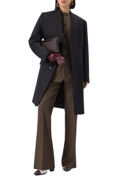 Женские кожаные туфли step BOTTEGA VENETA кремового цвета, арт. 807000 V1TR1 | Фото 2 (Каблук высота: Высокий; Материал сплава: Проставлено; Материал внешний: Натуральная кожа; Подошва: Плоская; Драгоценные камни: Проставлено; Каблук тип: Устойчивый)