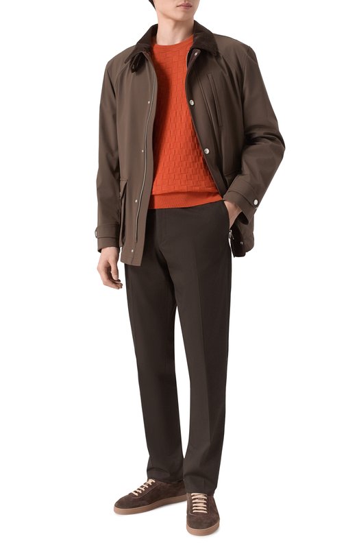 Хлопковый джемпер Gran Sasso 57109/18040 Оранжевый  57109/18040 Фото 2