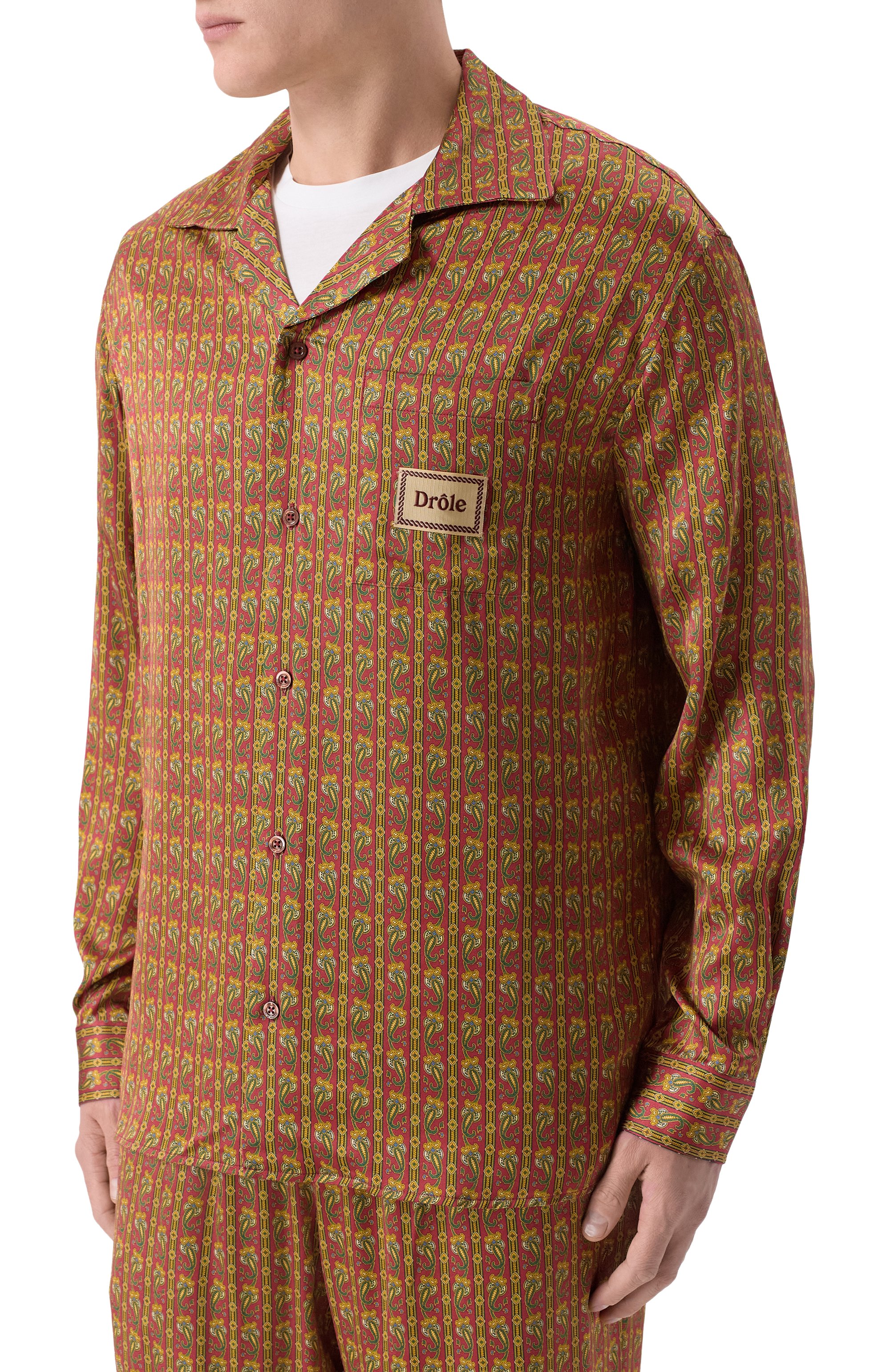 Рубашка из вискозы DROLE DE MONSIEUR, арт. J-SH233-VI027-RD, фото 3