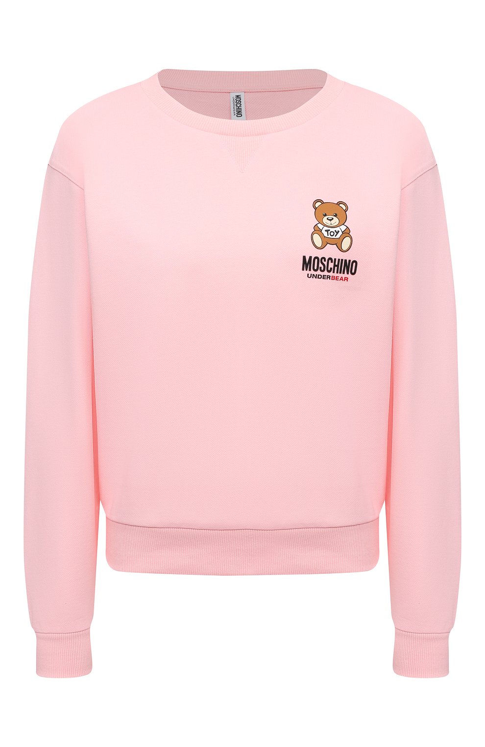 Хлопковый свитшот MOSCHINO розового цвета по цене 23400 руб., арт. A1713/9020, фото 1 Хлопковый свитшот MOSCHINO, арт. A1713/9020, фото 1
