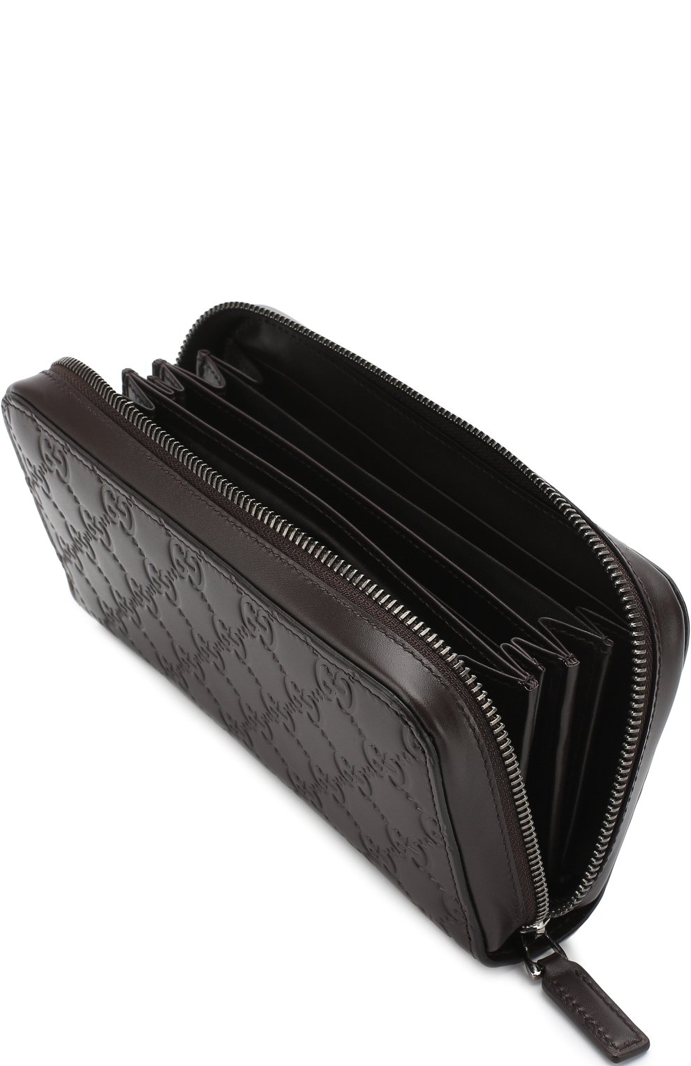 Кожаное портмоне на молнии с тиснением signature GUCCI, арт. 278635/CWC1R, фото 3