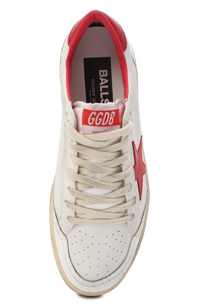 Кожаные кеды superstar GOLDEN GOOSE DELUXE BRAND, арт. GWF00117.F000325, фото 5