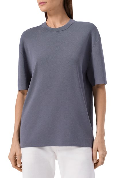 Пуловер из вискозы ARMARIUM серого цвета по цене 73350 руб., арт. ARMFWKN05/V016, фото 3 Пуловер из вискозы ARMARIUM, арт. ARMFWKN05/V016, фото 3